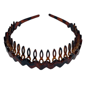 Black & Brown Shark Tooth Headband