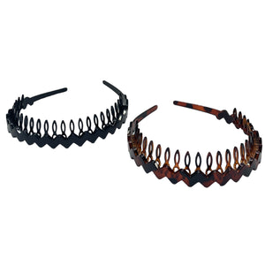Black & Brown Shark Tooth Headband