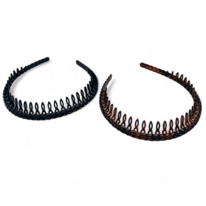 Black & Brown Shark Tooth Headband