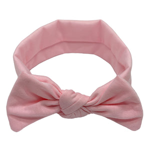 HAIRSTORY Cotton Spandex Bow Knot Baby Toddler Turban Headband (#3010)