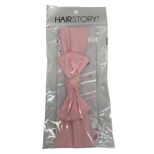 HAIRSTORY Cotton Spandex Bow Knot Baby Toddler Turban Headband (#3010)