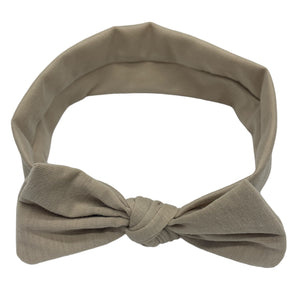 HAIRSTORY Cotton Spandex Bow Knot Baby Toddler Turban Headband (#3010)
