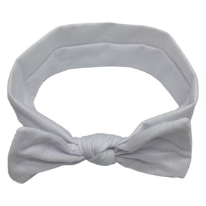 HAIRSTORY Cotton Spandex Bow Knot Baby Toddler Turban Headband (#3010)