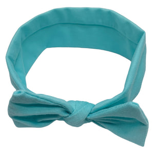 HAIRSTORY Cotton Spandex Bow Knot Baby Toddler Turban Headband (#3010)