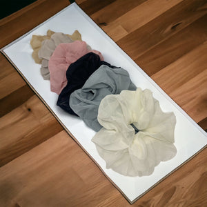HAIRSTORY Chiffon Fabric Scrunchies Pony Tail (#54)