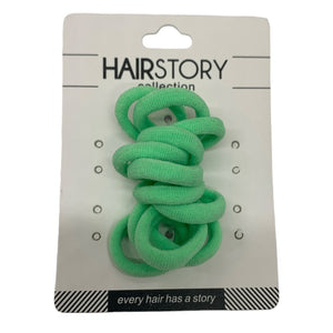 HAIRSTORY Tiny Cloth Pony Tail Hair Ties (#60)
