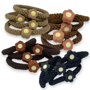 HAIRSTORY Flower Braided Hair Tie Ponytail (#65)