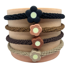 HAIRSTORY Flower Braided Hair Tie Ponytail (#65)