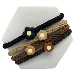 HAIRSTORY Flower Braided Hair Tie Ponytail (#65)