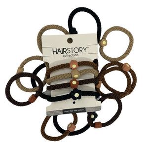 HAIRSTORY Flower Braided Hair Tie Ponytail (#65)