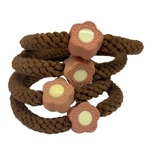 HAIRSTORY Flower Braided Hair Tie Ponytail (#65)