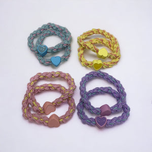 HAIRSTORY Heart Bead Pony Tail (#68)