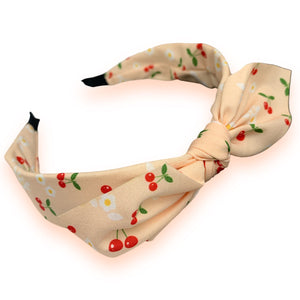 HAIRSTORY Printed Cherry Headband (#9)