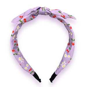 HAIRSTORY Printed Cherry Headband (#9)