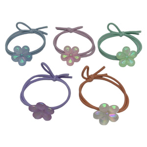 HAIRSTORY Cute Flower Hair Ties Pony Tail (#24)