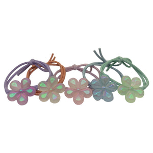 HAIRSTORY Cute Flower Hair Ties Pony Tail (#24)