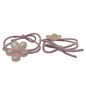 HAIRSTORY Cute Flower Hair Ties Pony Tail (#24)