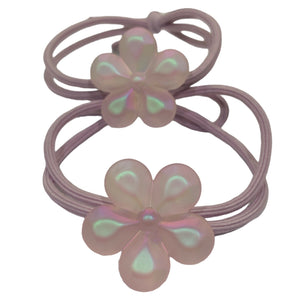 HAIRSTORY Cute Flower Hair Ties Pony Tail (#24)