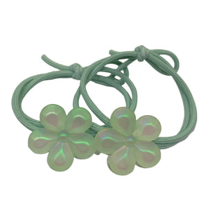HAIRSTORY Cute Flower Hair Ties Pony Tail (#24)