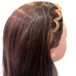 HAIRSTORY FROSTED Wide Shark Tooth Headband - T067