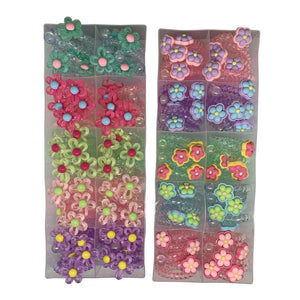HAIRSTORY Flower Telephone Wire Spiral Coil Pony Hair Tie (#23)