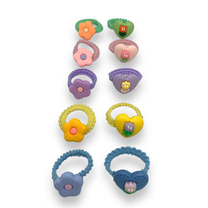 HAIRSTORY Flower & Heart Mini (Thumb) Pony Tail - A3