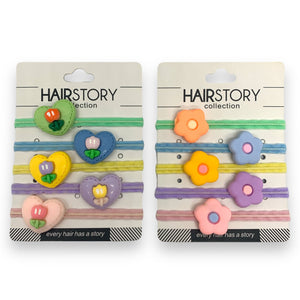 HAIRSTORY Flower & Heart Mini (Thumb) Pony Tail - A3