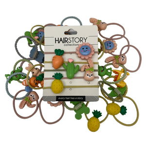 HAIRSTORY Small Hair Ties Ponytail for Kids (A6)