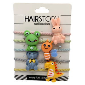 HAIRSTORY Small Hair Ties Ponytail for Kids (A6)