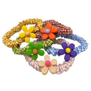 HAIRSTORY Checkered Hair Ties Ponytail (A7)