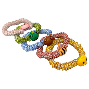 HAIRSTORY Checkered Hair Ties Ponytail (A7)
