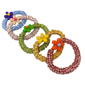 HAIRSTORY Checkered Hair Ties Ponytail (A7)