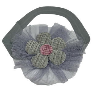 HAIRSTORY Flower Mesh Baby Toddler Turban Headband (#14)