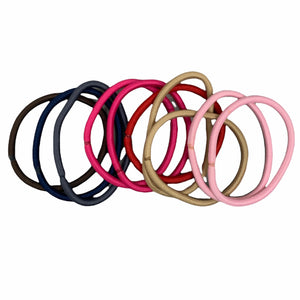 Metal Free Round Hair Tie Ponytail (Pack of 10 pcs)