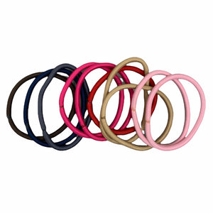 Metal Free Round Hair Tie Ponytail (Pack of 10 pcs)