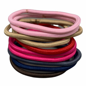Metal Free Round Hair Tie Ponytail (Pack of 10 pcs)