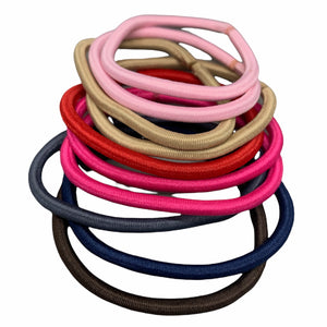 Metal Free Round Hair Tie Ponytail (Pack of 10 pcs)