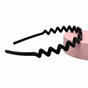 Black Zig Zag Headband T036