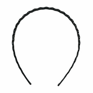 Basic Black Thin Wave Headband