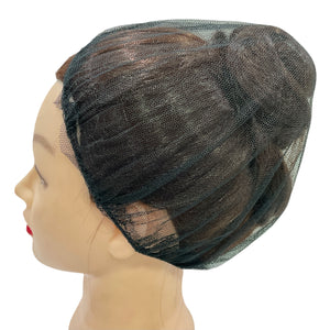 Basic Black Full Head Cover Hair Net (Pack of 2 pcs)