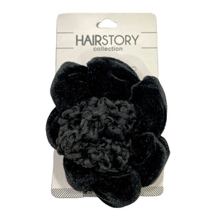 Black Velvet Hair Net Bun