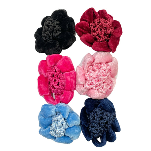 Multi Color Velvet Hair Net Bun