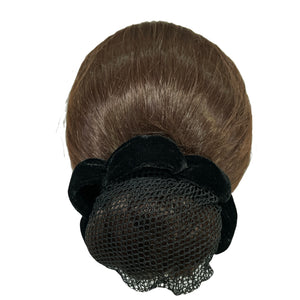 Black Velvet Hair Net Bun