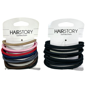 Metal Free Round Hair Tie Ponytail (Pack of 10 pcs)
