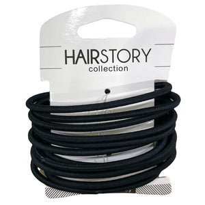 Metal Free Round Hair Tie Ponytail (Pack of 10 pcs)
