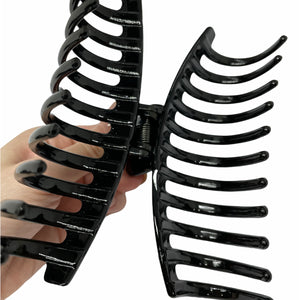 Black Jumbo Claw Hair Clamp Clip