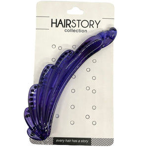 Multi Color Scallop Banana Hair Clamp Clip