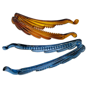 Multi Color Scallop Banana Hair Clamp Clip