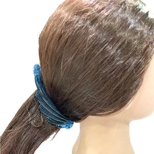 Multi Color Scallop Banana Hair Clamp Clip