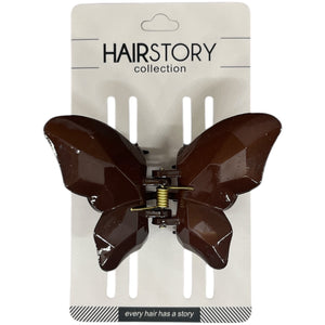 HAIRSTORY B101 Shimmer Butterfly Hair Clamp Clips